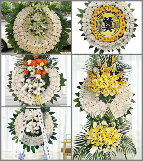 山东青岛平度市店子镇小王家村花圈速递