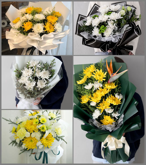 山东青岛平度市店子镇小王家村白事花束代送